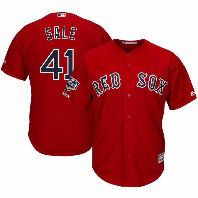Boston Red Sox 2018 World Series Champions Cool Base Player Jerseys-006